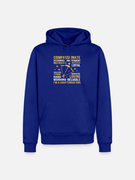 Sternzeichen Schütze - Männer Premium Bio Hoodie - Royalblau