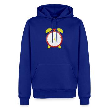 Wecker - Männer Premium Bio Hoodie - Royalblau - Vorne - Nico (187cm)