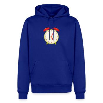Wecker - Männer Premium Bio Hoodie - Royalblau - Vorne - Nico (187cm)