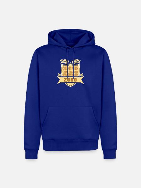 Oma 2000 - Männer Premium Bio Hoodie - Royalblau