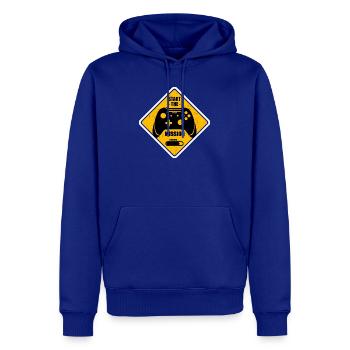 Start des Ladens des Missionsleiters - Männer Premium Bio Hoodie - Royalblau - Vorne - Nico (187cm)