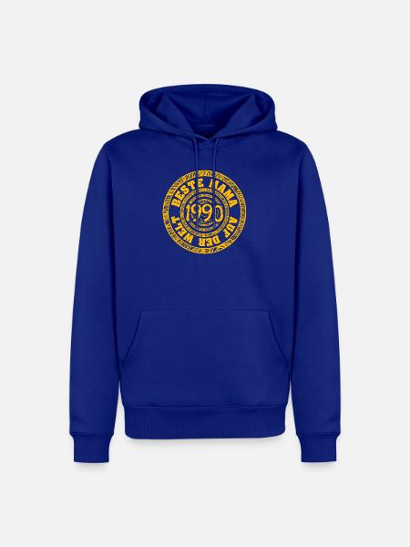 1990 - Männer Premium Bio Hoodie - Royalblau