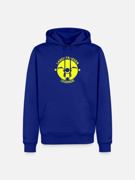 Landstraßen Legende Motorrad - Männer Premium Bio Hoodie - Royalblau