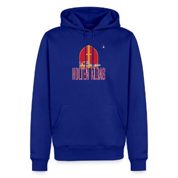 'k Bin gin Holten Kloas – Sinterklaas-Trikot - Männer Premium Bio Hoodie - Royalblau - Vorne - Nico (187cm)