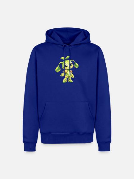 Grünes Pflanzwesen Charme - Männer Premium Bio Hoodie - Royalblau