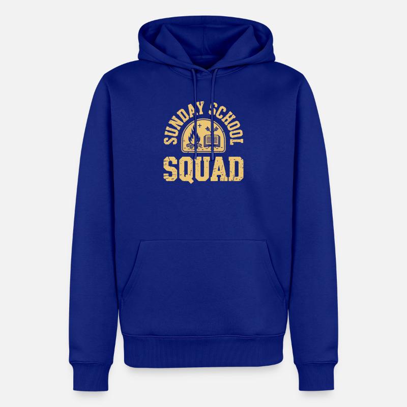 Équipe d’école du dimanche - Sweat à capuche Premium bio Homme - bleu roi