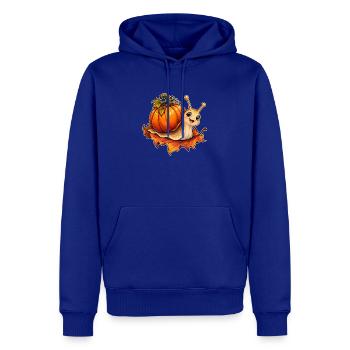 Kürbisschnecke - Männer Premium Bio Hoodie - Royalblau - Vorne - Nico (187cm)