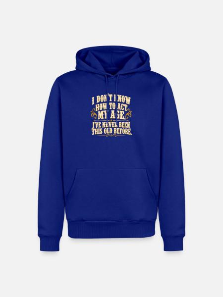 Premiere im Älterwerden - Männer Premium Bio Hoodie - Royalblau