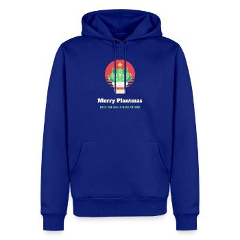 Fröhliche Plantmas, lustige Pflanzenliebhaber-Weihnachten - Männer Premium Bio Hoodie - Royalblau - Vorne - Nico (187cm)