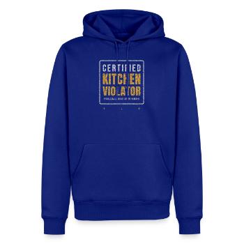 Certified Kitchen Violator Pickleball - Männer Premium Bio Hoodie - Royalblau - Vorne - Nico (187cm)