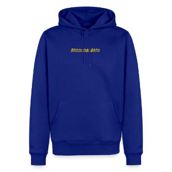 sunshine - Men’s Premium Organic Hoodie - royal blue - Front - Nico (187cm)
