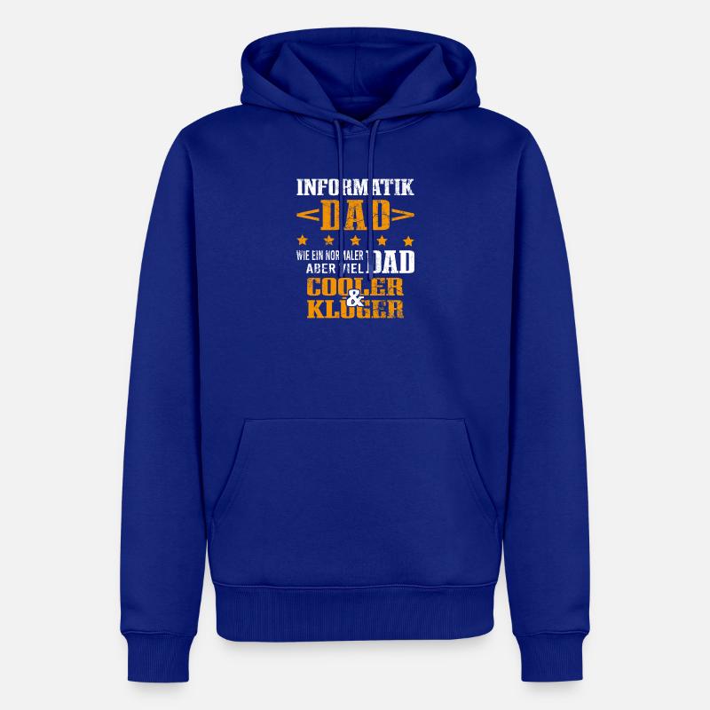 Informatiker Vater Programmierer Technik-Nerd - Männer Premium Bio Hoodie - Royalblau