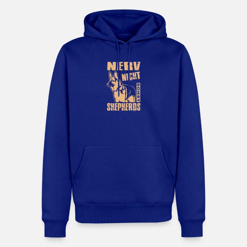 Schäferhund Geschenke Hund Herrchen Gassi - Männer Premium Bio Hoodie - Royalblau