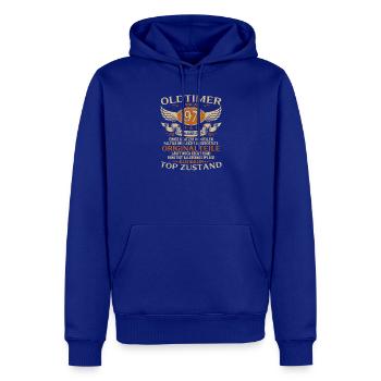 55. Geburtstag Geschenk Oldtimer Januar 1971 - Männer Premium Bio Hoodie - Royalblau - Vorne - Nico (187cm)