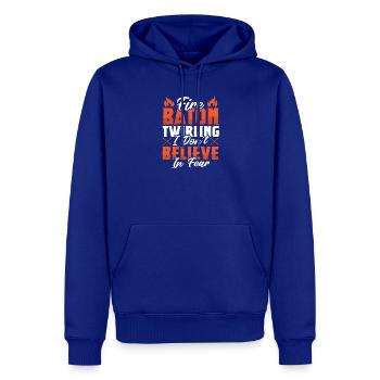 Danseuse de l’école de danse Vortex Dance - Sweat à capuche Premium bio Homme - bleu roi - Devant - Nico (187cm)