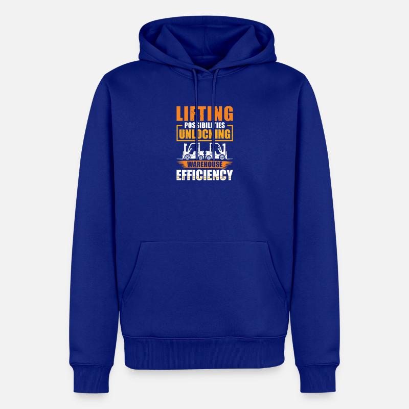 Staplerfahrer Englisch Spruch Stapler - Männer Premium Bio Hoodie - Royalblau