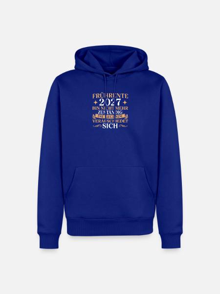 Frührente 2027 Legende verabschiedet sich - Männer Premium Bio Hoodie - Royalblau