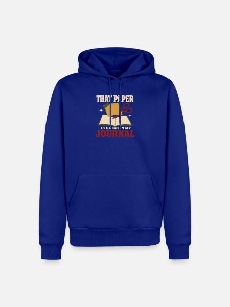 Junk Journal Junk Journaling Ephemera Liebhaber - Männer Premium Bio Hoodie - Royalblau