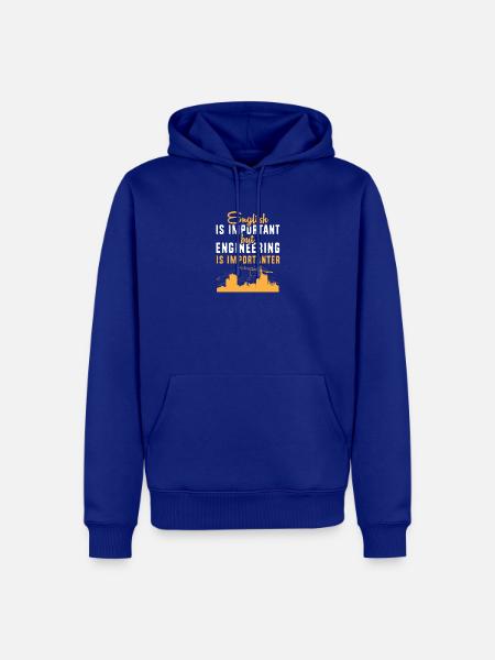 Bau Ingenieur Baustelle Bauarbeiter - Männer Premium Bio Hoodie - Royalblau