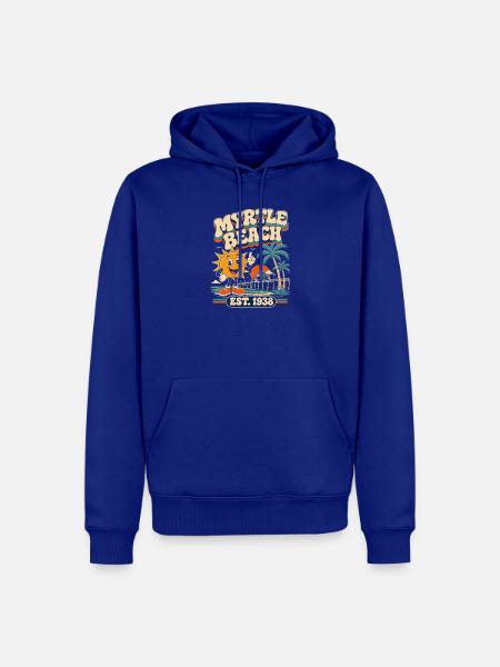 Myrtle Beach Est. 1938 Retro - Männer Premium Bio Hoodie - Royalblau