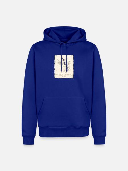 Kettlebell Botanical - Männer Premium Bio Hoodie - Royalblau