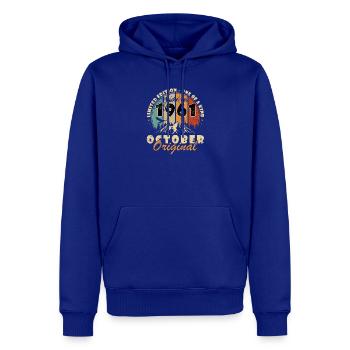 1961 Oktober 1961 Geburtstag Oktober 1961 - Männer Premium Bio Hoodie - Royalblau - Vorne - Nico (187cm)
