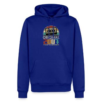 Original 2007 Jahrgang Vintage Geburtstag Retro - Männer Premium Bio Hoodie - Royalblau - Vorne - Nico (187cm)