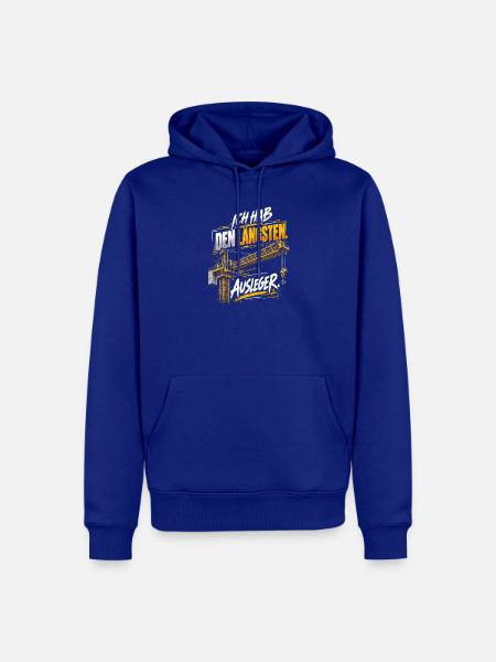 Ich hab den längsten Ausleger – Kranfahrer - Männer Premium Bio Hoodie - Royalblau