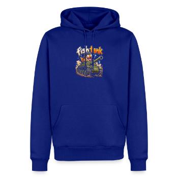 FischTank Heldenpanzer - Männer Premium Bio Hoodie - Royalblau - Vorne - Nico (187cm)
