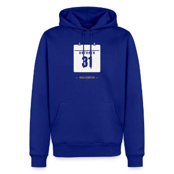 31 Oktober Kalender Halloween Datum Spooky Grusel - Männer Premium Bio Hoodie - Royalblau - Vorne - Nico (187cm)