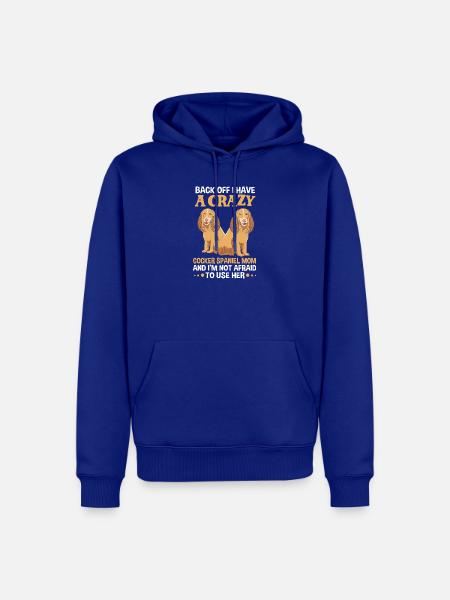 Cocker Spaniel Mama Hundemama - Männer Premium Bio Hoodie - Royalblau