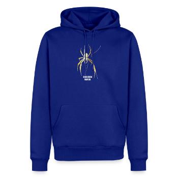 Goldene Spinne Golden Web Streetwear Design - Männer Premium Bio Hoodie - Royalblau - Vorne - Nico (187cm)