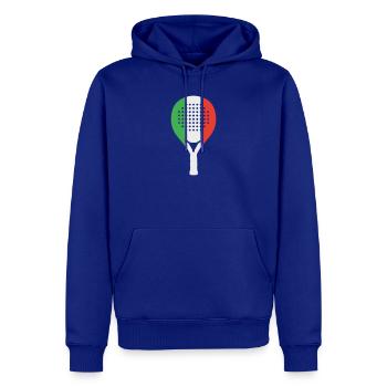 Padel-Italia - Men’s Premium Organic Hoodie - royal blue - Front - Nico (187cm)