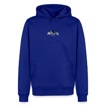 Lech am Arlberg - Männer Premium Bio Hoodie - Royalblau - Vorne - Nico (187cm)