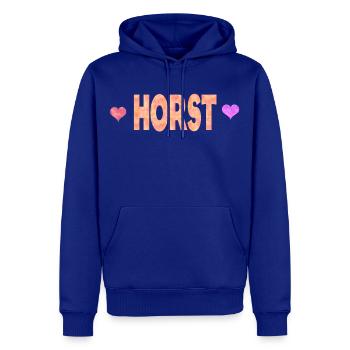Horst - Männer Premium Bio Hoodie - Royalblau - Vorne - Nico (187cm)