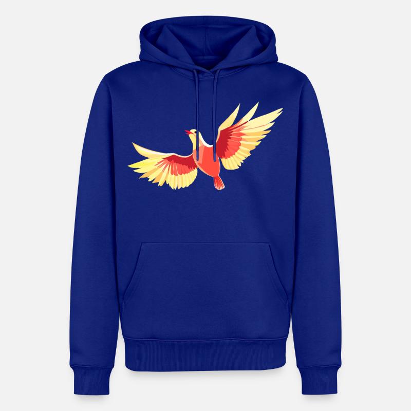 Vogel, der am Himmel schwebt - Männer Premium Bio Hoodie - Royalblau