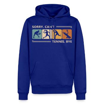 Sorry Kann Nicht Bin Tennisspielen Trainer Spieler - Männer Premium Bio Hoodie - Royalblau - Vorne - Nico (187cm)