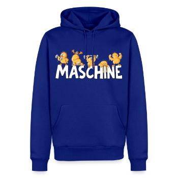 Maschine Küken Workout Fitness Kraftsport Humor - Männer Premium Bio Hoodie - Royalblau - Vorne - Nico (187cm)