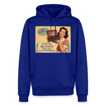 Die süße Ironie des Lebens - Männer Premium Bio Hoodie - Royalblau - Vorne - Nico (187cm)