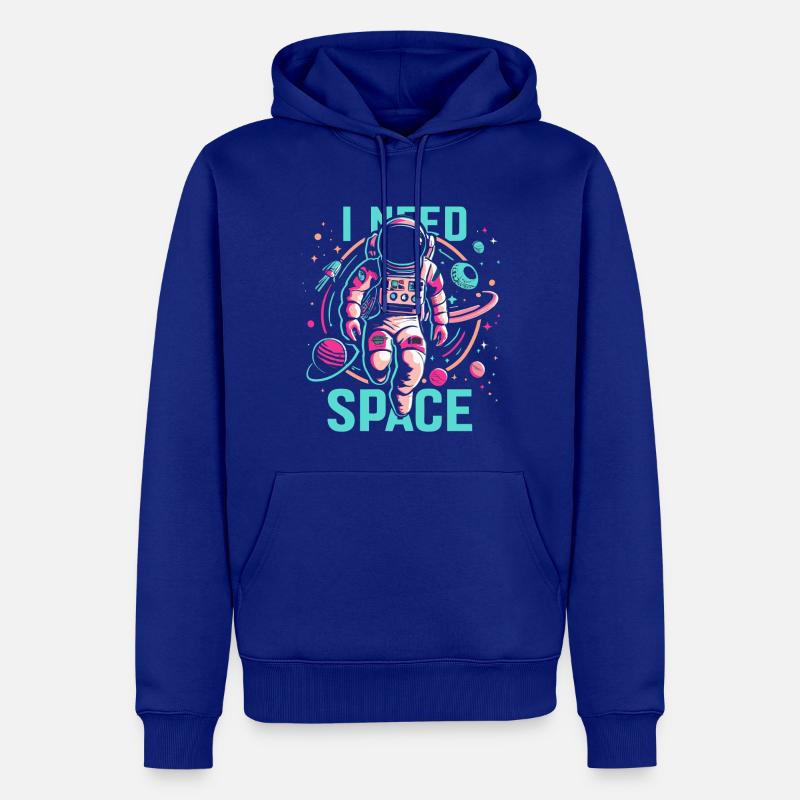 J’ai besoin d’astronaute de l’espace - Sweat à capuche Premium bio Homme - bleu roi
