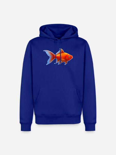 Goldfisch Nr.4 - Männer Premium Bio Hoodie - Royalblau