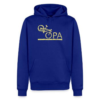 bester Opa Fahrrad Mountainbike Radeln Kritzeln - Männer Premium Bio Hoodie - Royalblau - Vorne - Nico (187cm)