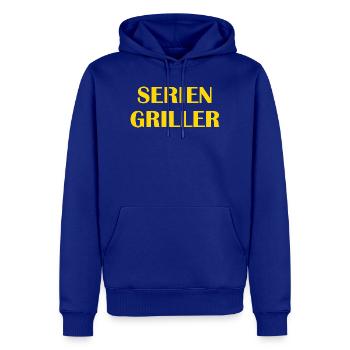 Seriengriller - die Lizenz zum Grillen Grillchef - Männer Premium Bio Hoodie - Royalblau - Vorne - Nico (187cm)