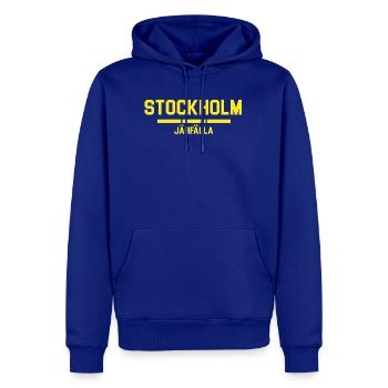 Conception du drapeau de Stockholm Järfälla - Sweat à capuche Premium bio Homme - bleu roi - Devant - Nico (187cm)