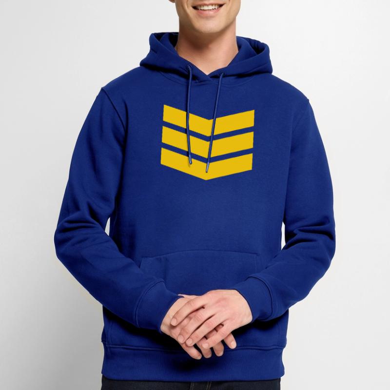 Chevron Stack Bold Pattern Men’s Premium Organic Hoodie