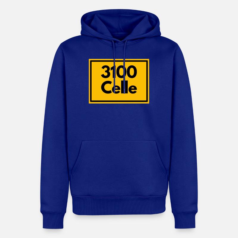 OLD POSTCODE POSTCODE RETRO 3100 CELLE - Men’s Premium Organic Hoodie - royal blue