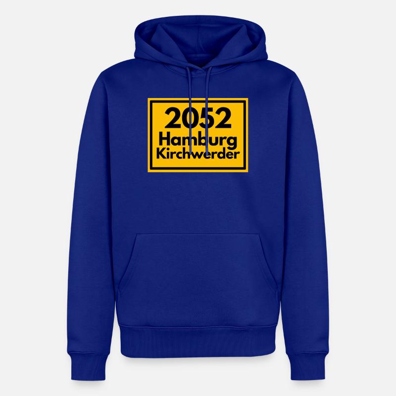 OLD POSTCODE POSTCODE 2053 HAMBURG KIRCHWERDER - Men’s Premium Organic Hoodie - royal blue