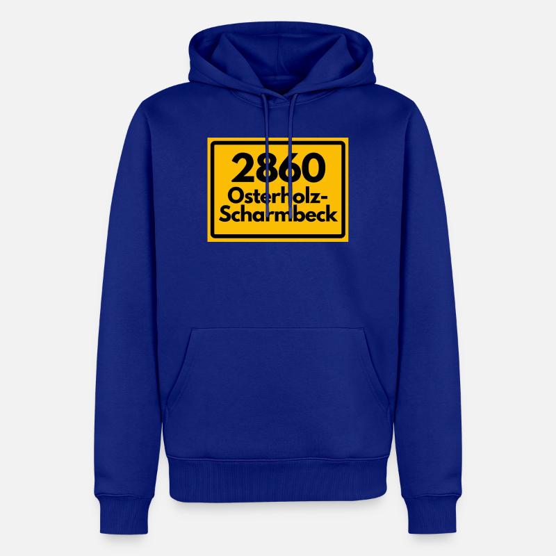 OLD POSTCODE POSTCODE 2860 OSTERHOLZ-SCHARMBECK - Men’s Premium Organic Hoodie - royal blue