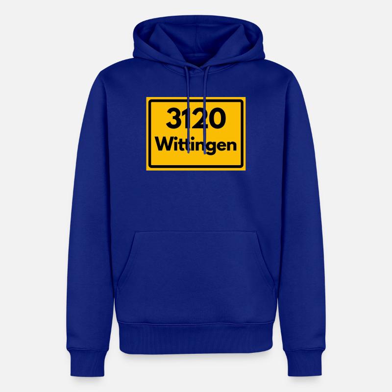 OLD POSTCODE POSTCODE RETRO 3120 WITTRINGEN - Men’s Premium Organic Hoodie - royal blue