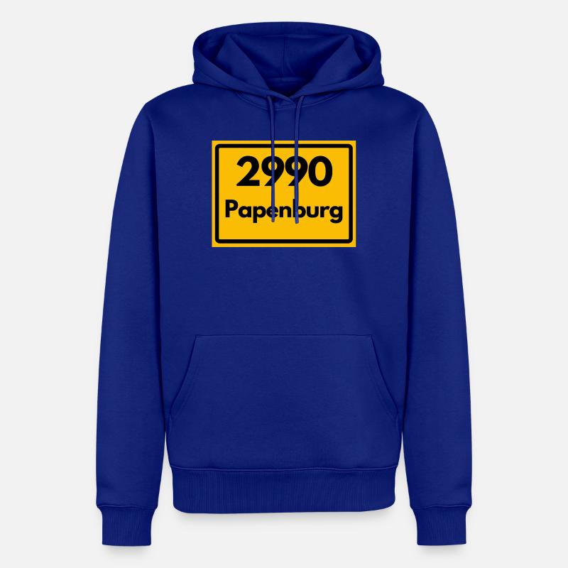 OLD POSTCODE POSTCODE RETRO 2990 PAPENBURG - Men’s Premium Organic Hoodie - royal blue